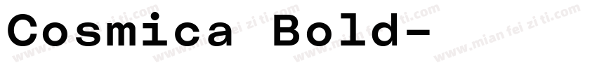 Cosmica Bold字体转换